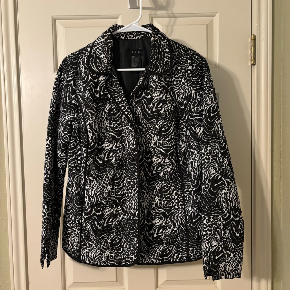 R•Q•T Black and White Jacket
